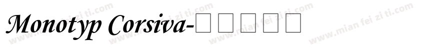 Monotyp Corsiva字体转换